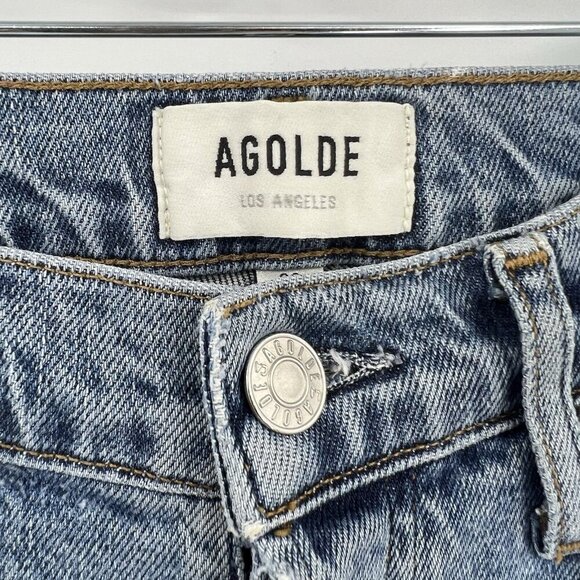 AGOLDE - Nico High Rise Slim Fit Jeans in Rooted Size 23 - Picture 4 of 8